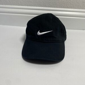 Nike Child (4-7) Black Club Cap Hat‎ Adjustable Strapback Kids Youth Baseball